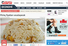 Press clipping — How the VAT change affects rice prices in the Turkish market