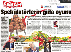 Press clipping — Sector representatives on food speculation