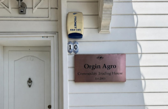 Orgin Agro Trade headquarters entrance in İstanbul — Commodity Trading House
